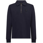 BELSTAFF COTTON FLEECE CURATOR COLLARED SWEATSHIRT