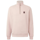 BELSTAFF COTTON FLEECE QUARTER ZIP SWEATSHIRT