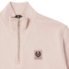 BELSTAFF COTTON FLEECE QUARTER ZIP SWEATSHIRT
