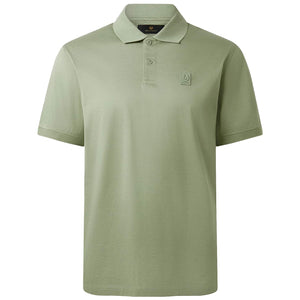 BELSTAFF STEEL MERCERISED COTTON POLO SHIRT