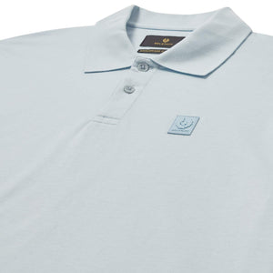 BELSTAFF STEEL MERCERISED COTTON POLO SHIRT