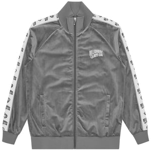 BILLIONAIRE BOYS CLUB SMALL ARCH LOGO TAPED VELOUR TRACK TOP