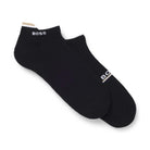 BOSS 2 PACK LOGO ANKLE-LENGTH SOCKS