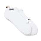 BOSS 2 PACK LOGO ANKLE-LENGTH SOCKS