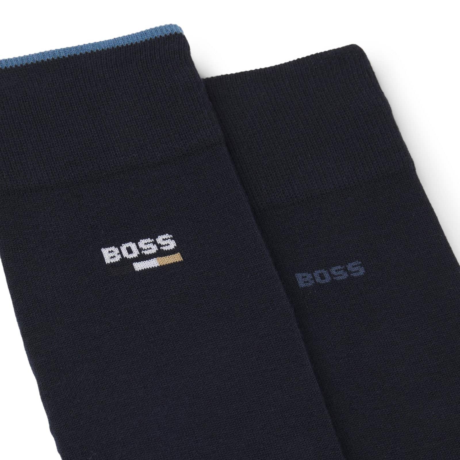 BOSS 2 PACK REGULAR LENGTH LOGO SOCKS