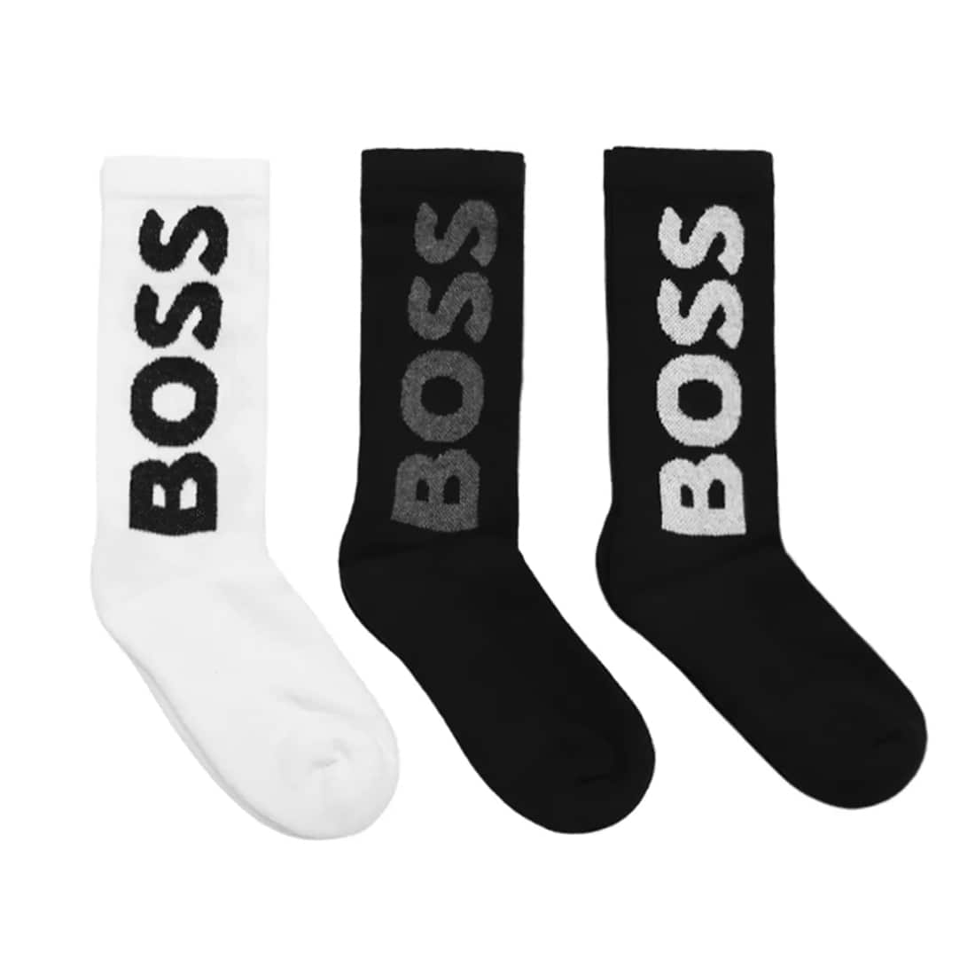 BOSS 3 PACK LOGO SPORT SOCKS