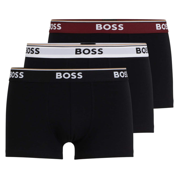BOSS 3 PACK STRETCH COTTON BOXER SHORTS