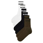 BOSS 6 PACK RIBBED SHORT SOCKS