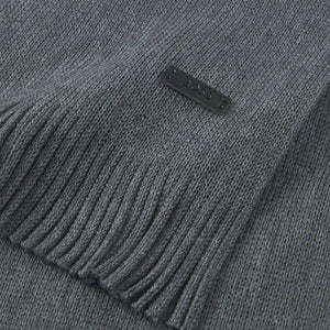 BOSS ALBAS KNIT VIRGIN WOOL SCARF