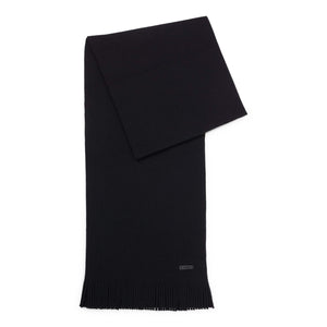 BOSS ALBAS RASCHEL-KNIT VIRGIN WOOL SCARF