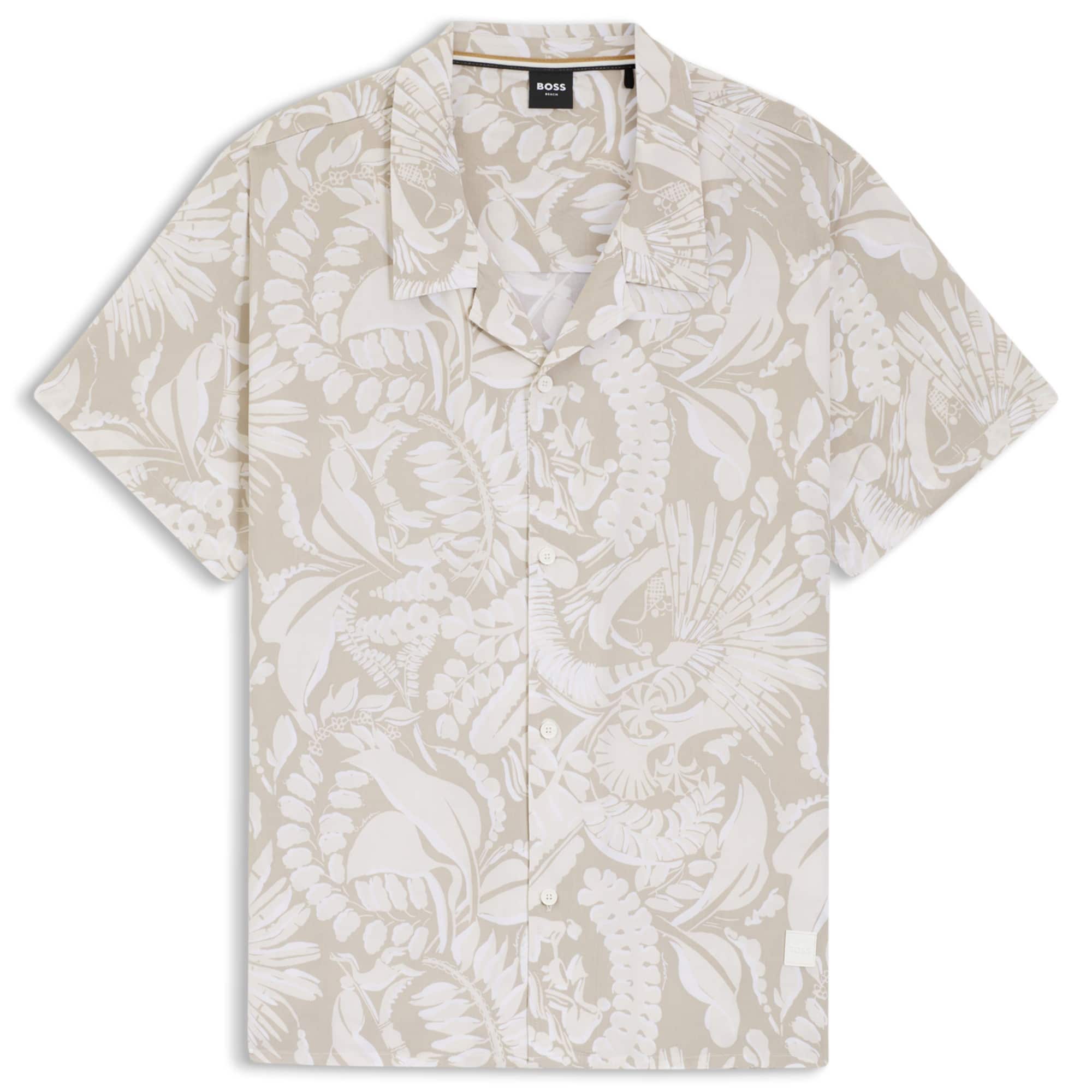 BOSS ALL-OVER PRINT BEACH SHIRT