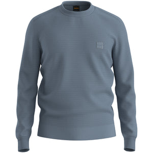 BOSS ANION_S LOGO-PATCH COTTON CASHMERE KNIT JUMPER