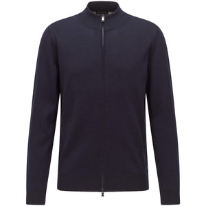 BOSS BALONSO-L VIRGIN WOOL KNIT CARDIGAN