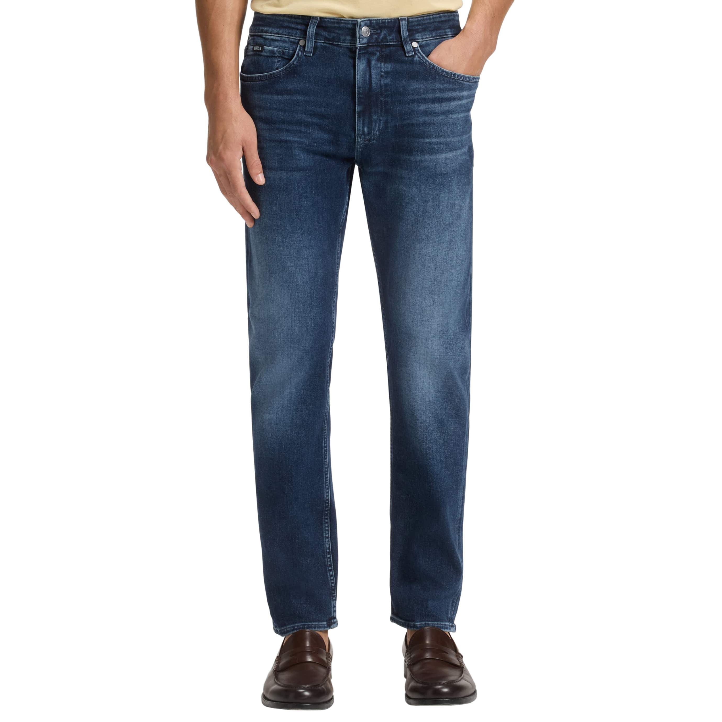 BOSS C-DELAWARE SOFT-TOUCH DENIM JEANS