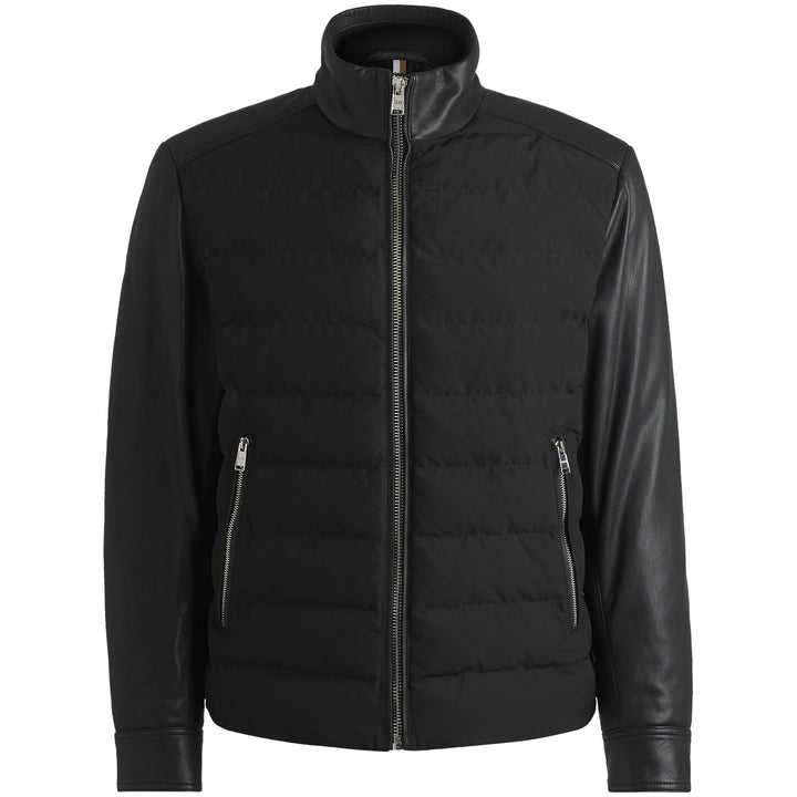 BOSS C-MERSINO MIXED MATERIALS JACKET