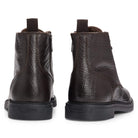 BOSS CALEV GRAINED LEATHER BOOTS