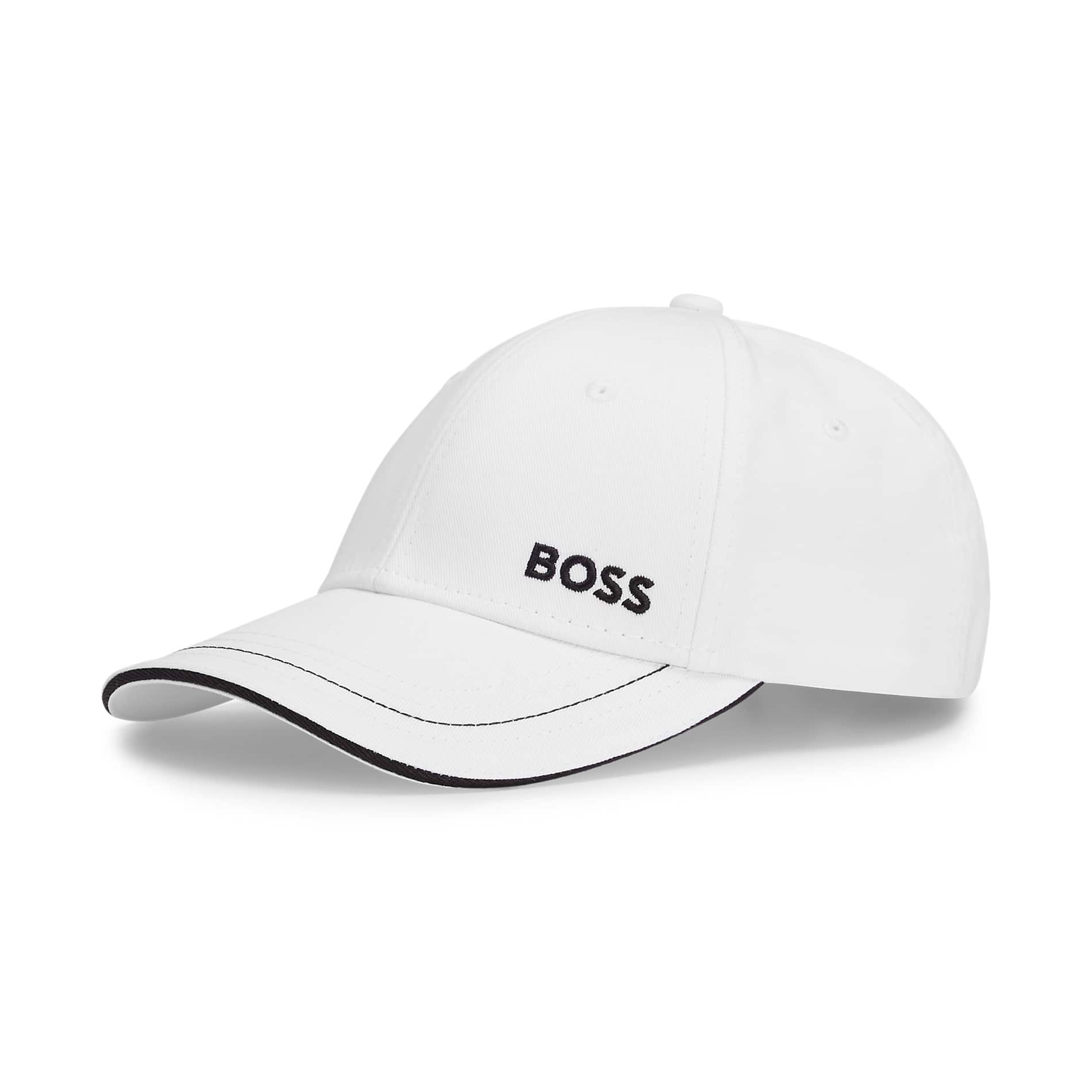 BOSS CONTRAST TRIMS COTTON-TWILL BASEBALL CAP