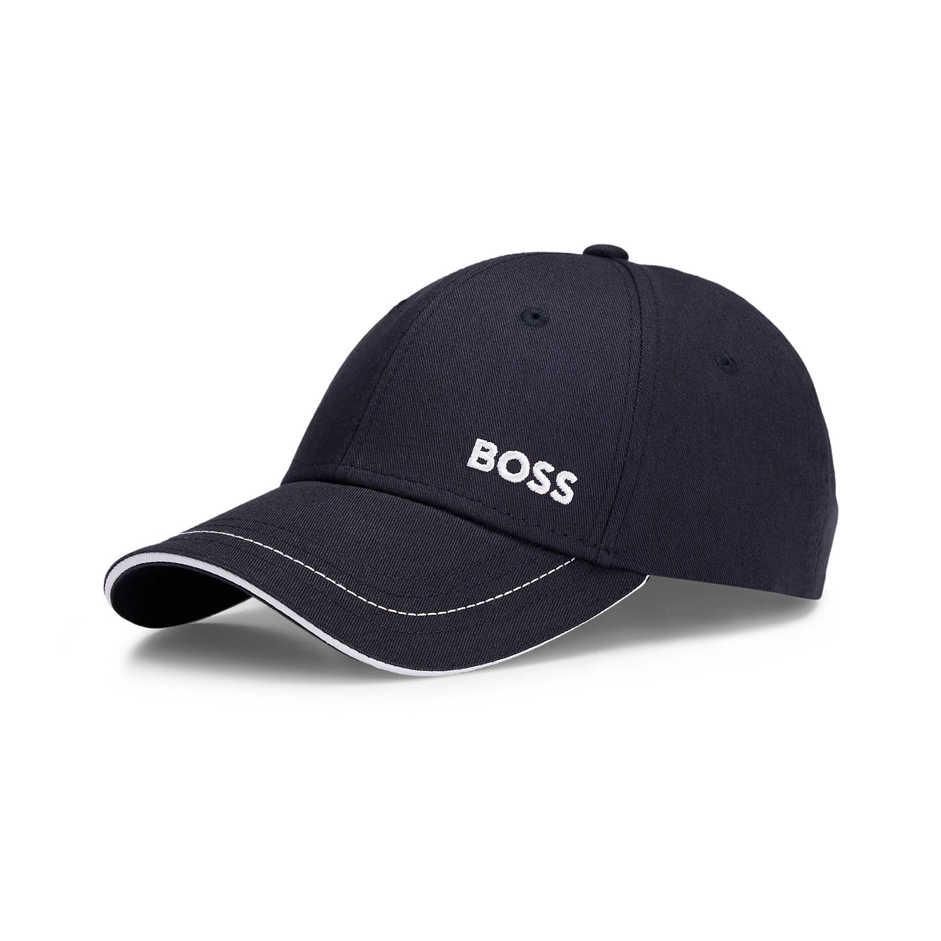 BOSS CONTRAST TRIMS COTTON-TWILL BASEBALL CAP