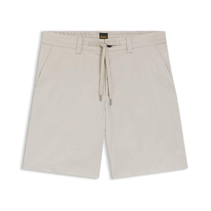 BOSS COTTON-BLEND POPLIN STRAIGHT-FIT CHINO SHORTS