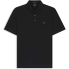 BOSS DOUBLE B MONOGRAM MERCERISED-COTTON POLO SHIRT