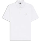 BOSS DOUBLE B MONOGRAM MERCERISED-COTTON POLO SHIRT