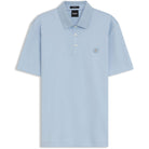 BOSS DOUBLE B MONOGRAM MERCERISED-COTTON POLO SHIRT
