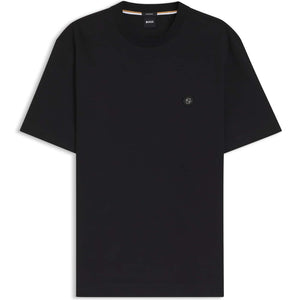 BOSS DOUBLE B MONOGRAM MERCERISED-COTTON T-SHIRT