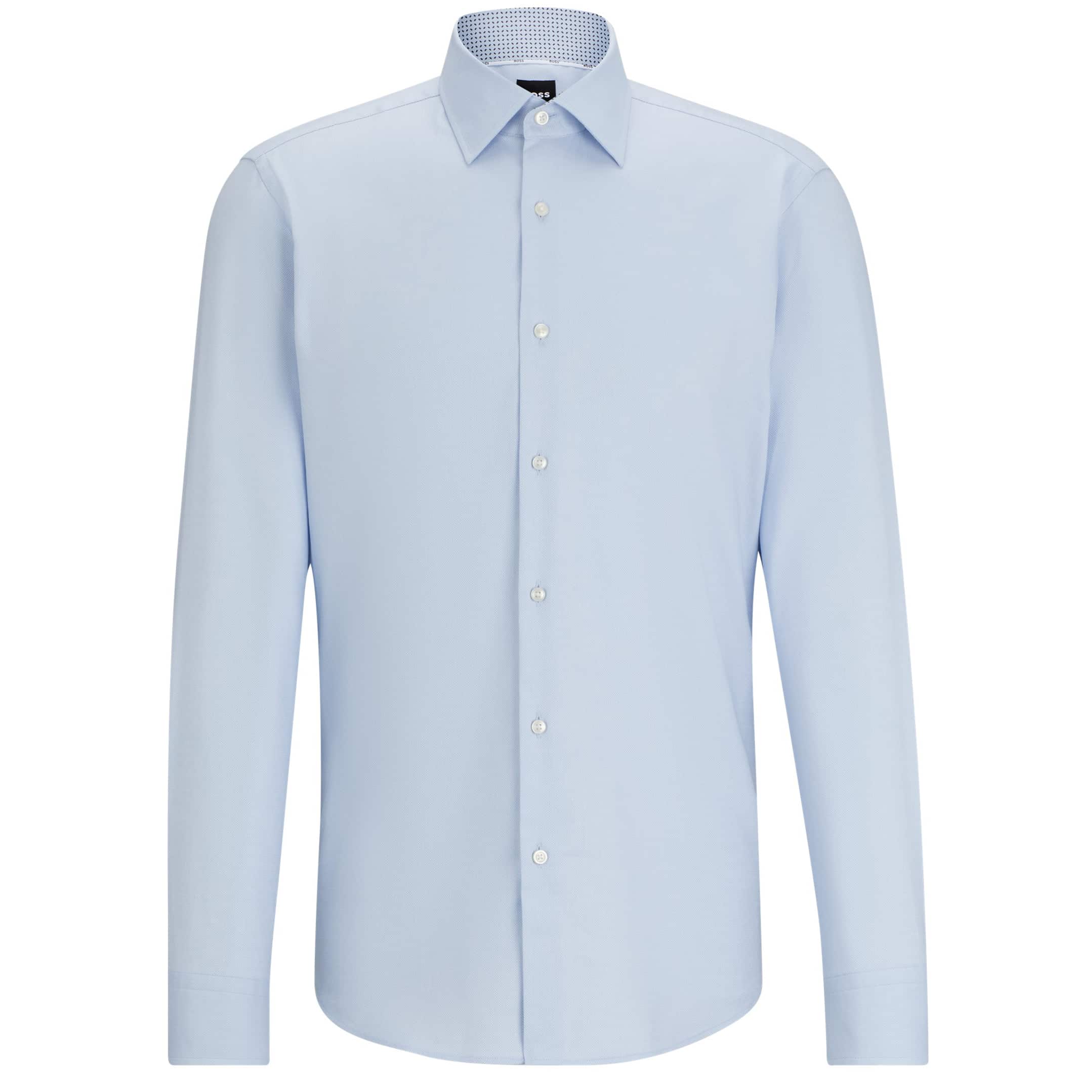 BOSS EASY-IRON OXFORD STRETCH COTTON REGULAR FIT SHIRT