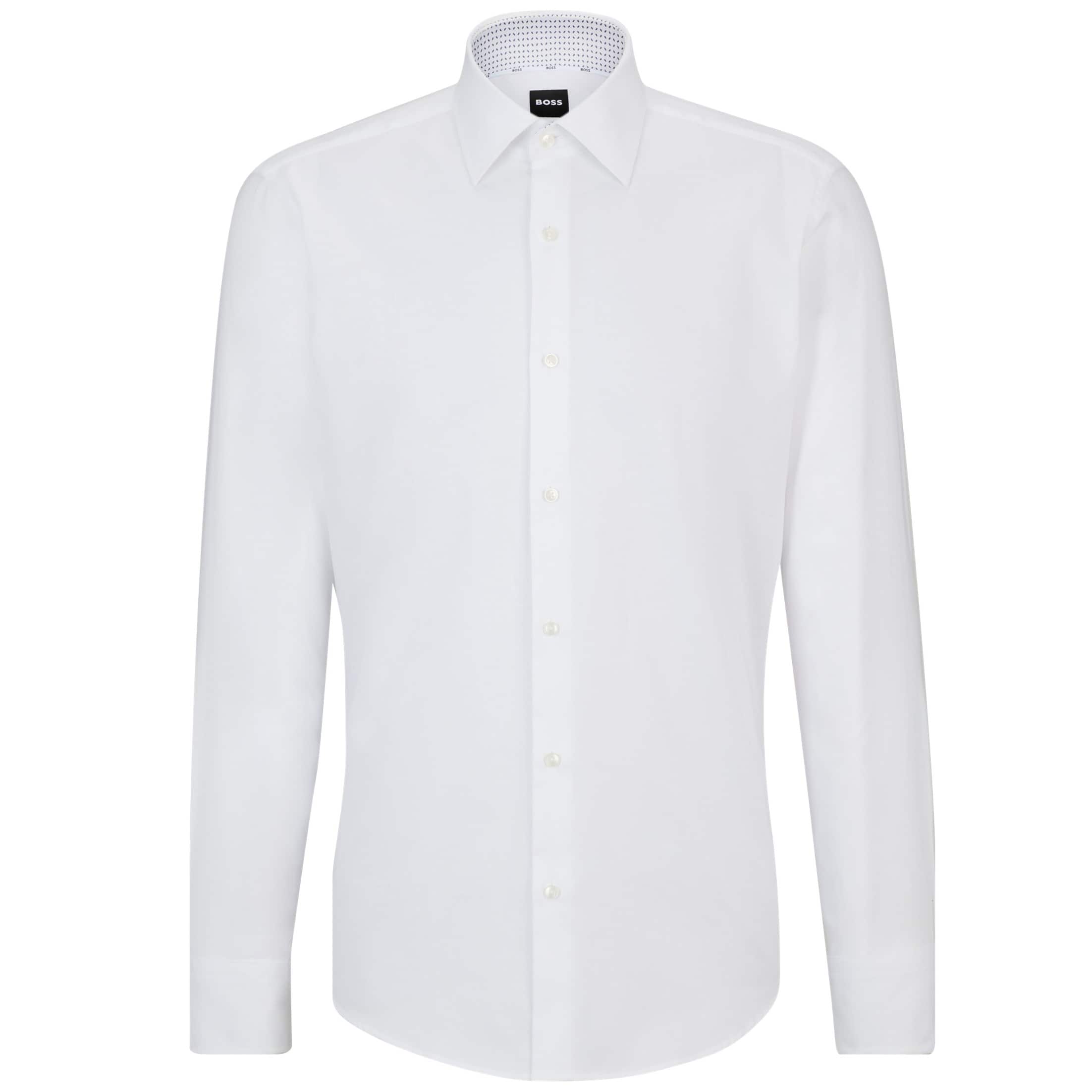 BOSS EASY-IRON OXFORD STRETCH COTTON REGULAR FIT SHIRT