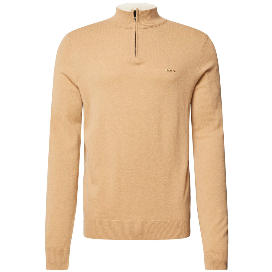 BOSS EMARLO HALF ZIP KNIT JUMPER