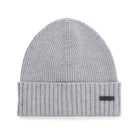 BOSS FATI RIBBED BEANIE HAT IN RESPONSIBLE VIRGIN WOOL