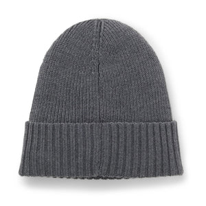 BOSS FATI RIBBED VIRGIN WOOL BEANIE HAT
