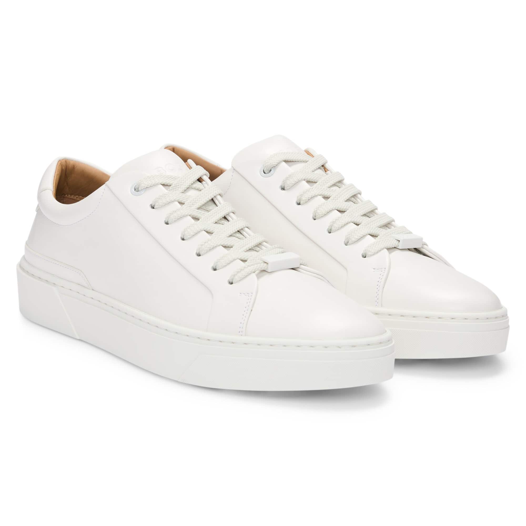 BOSS GARY TENN LEATHER LOW-TOP TRAINERS