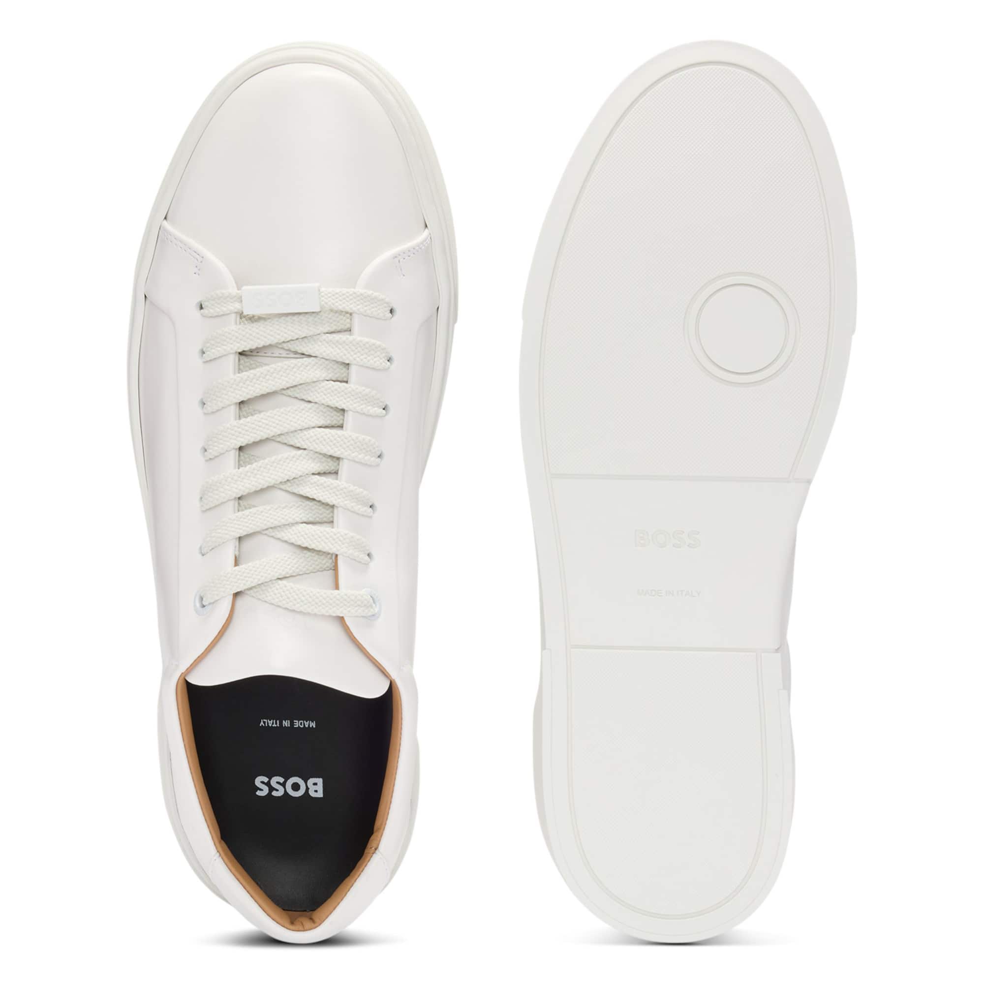 BOSS GARY TENN LEATHER LOW-TOP TRAINERS
