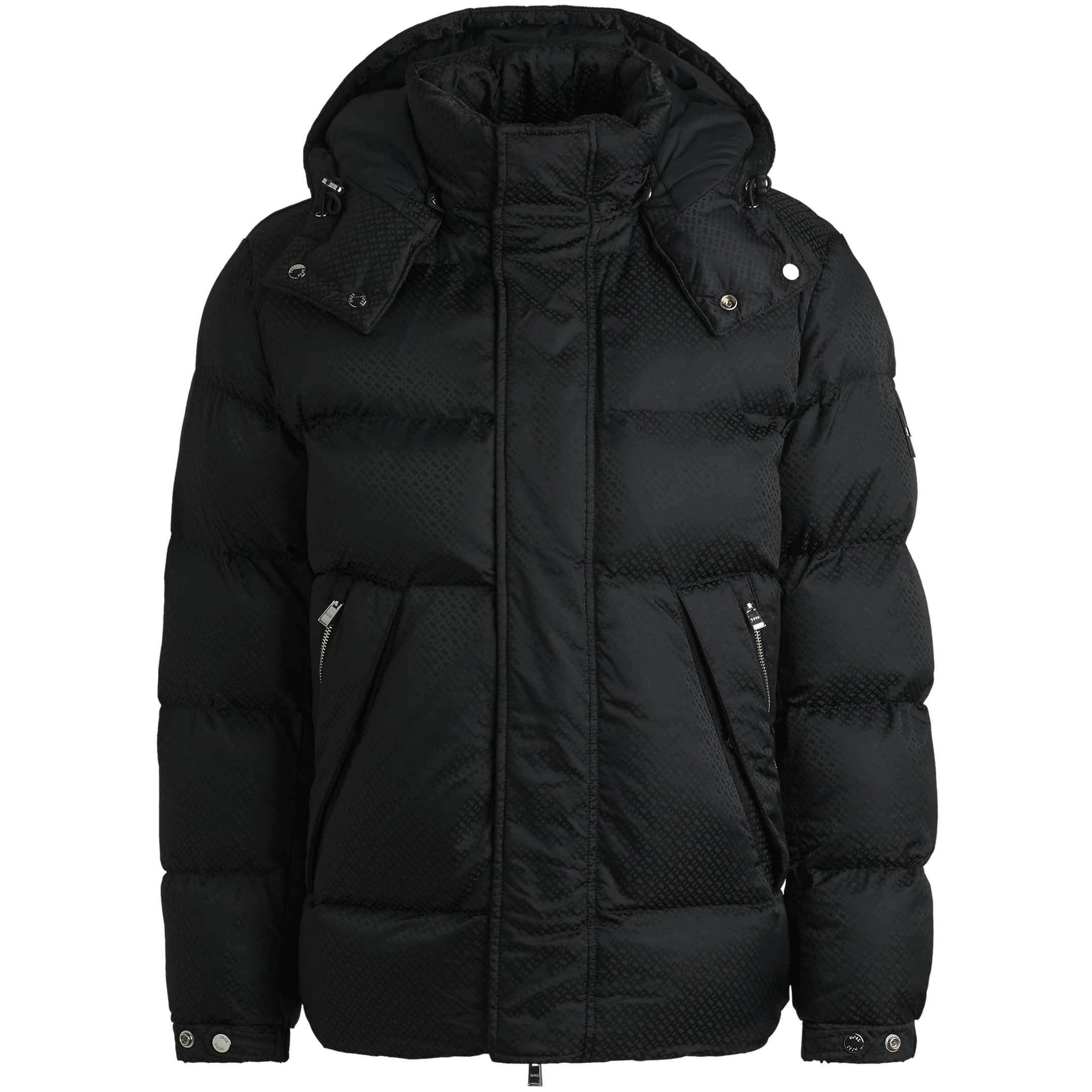 BOSS H-CORBINIAN4 MICRO MONOGRAM WATER-REPELLENT PUFFER JACKET