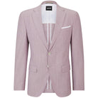 BOSS H-HUSTON-233 MICRO-PATTERNED COTTON BLEND BLAZER