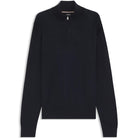 BOSS H-ILLARIO 1/4 ZIP ITALIAN VIRGIN WOOL KNIT JUMPER