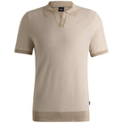 BOSS H-JIANLUCA JOHNNY COLLAR KNIT SWEATER