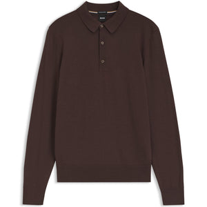 BOSS H-LANCIONE MERINO WOOL KNIT POLO
