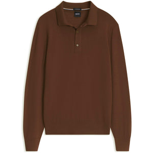 BOSS H-LANCIONE MERINO WOOL KNIT POLO