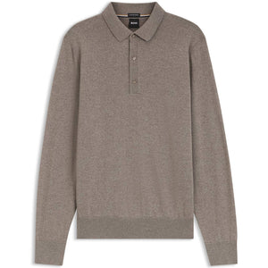 BOSS H-LANCIONE MERINO WOOL KNIT POLO