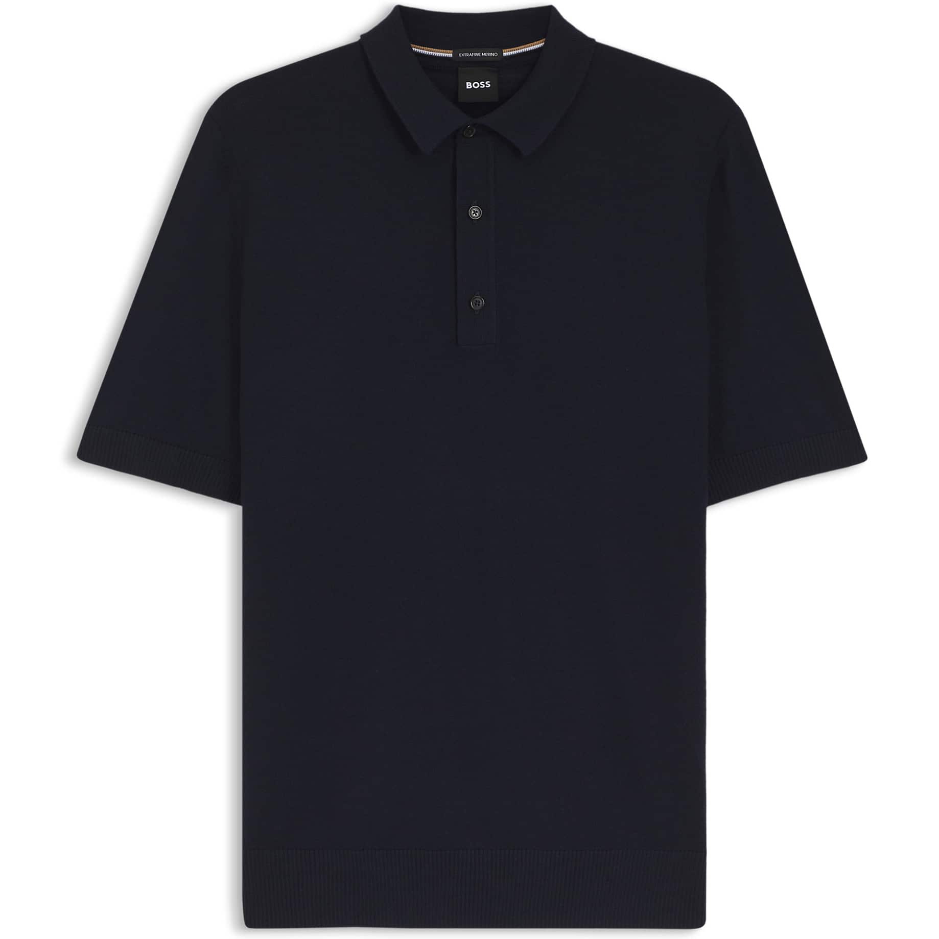 BOSS H-NOLANO VIRGIN WOOL KNIT POLO