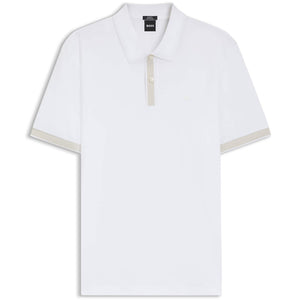 BOSS H-PHILLIPSON 200 STRUCTURED TRIM MERCERISED-COTTON POLO SHIRT
