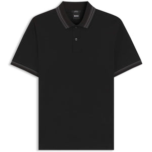 BOSS H-PHILLIPSON 202 CONTRAST-TIPPING MERCERISED COTTON POLO SHIRT