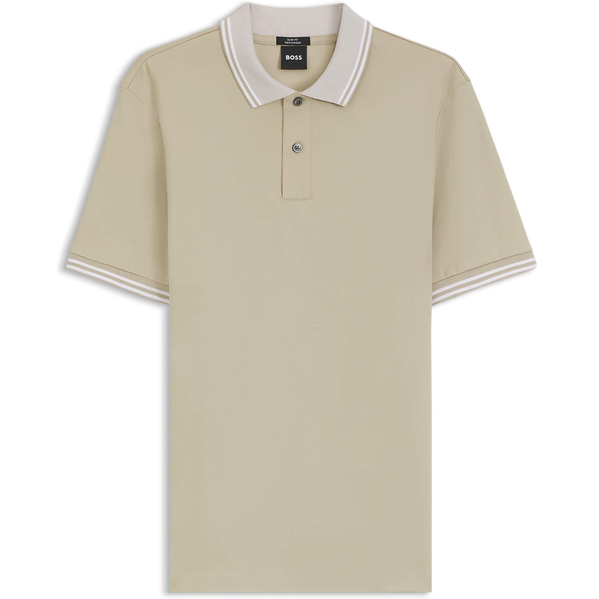 BOSS H-PHILLIPSON 238 MERCERISED-COTTON POLO SHIRT
