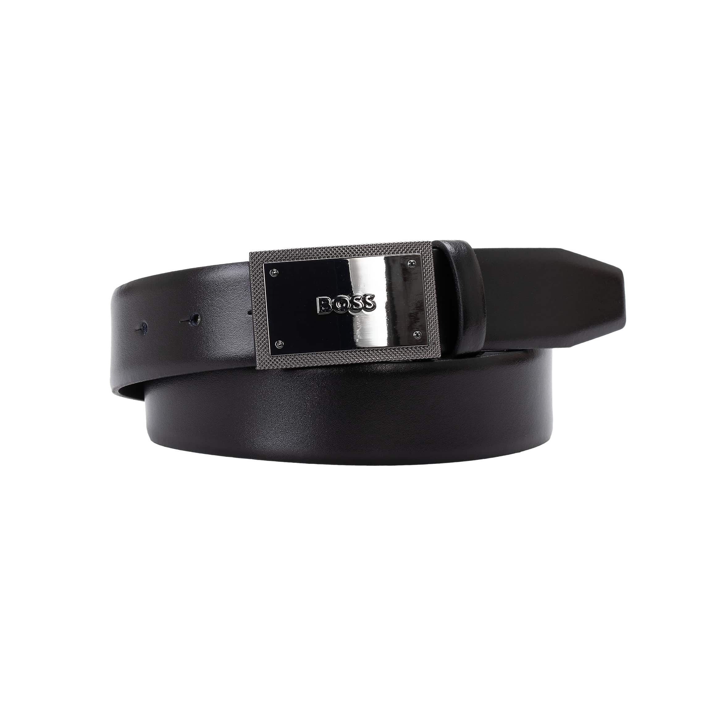 BOSS ICON-G-DM BUCKLE LEATHER BELT