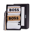 BOSS ICONIC 3 PACK SHORT COTTON-BLEND SOCKS GIFT SET