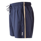 BOSS ICONIC SIGNATURE STRIPE AND LOGO SWIM SHORTS