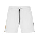 BOSS ICONIC SIGNATURE STRIPE AND LOGO SWIM SHORTS