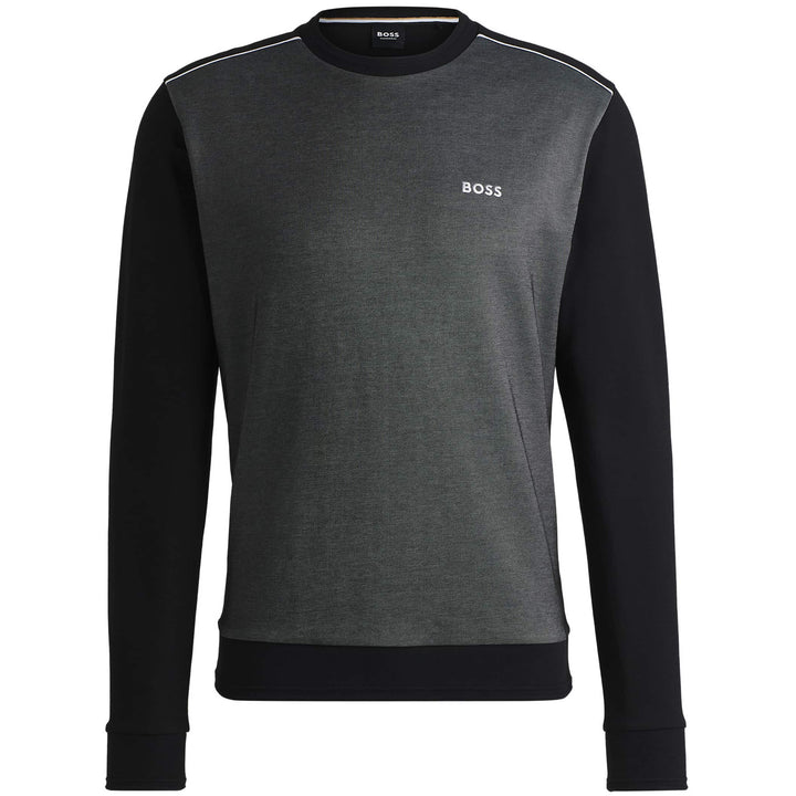 BOSS JACQUARD STRUCTURE TRACK SWEATSHIRT